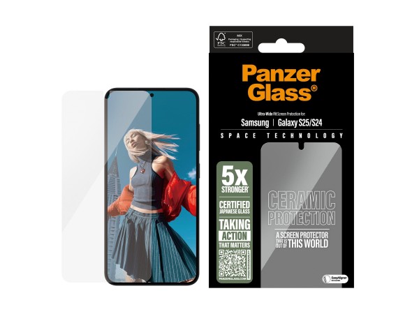 PanzerGlass Ceramic Screen Protector Samsung Galaxy S25