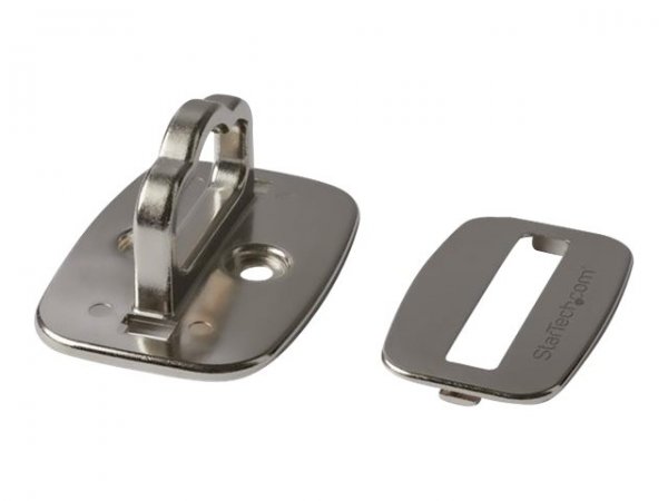 StarTech.com Piastra di ancoraggio per aggancio cavo di Sicurezza PC - Grande - Acciaio - Argento