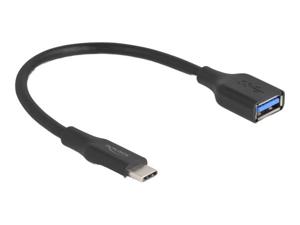 Delock USB 10 Gbps Adapter Type-C Stecker zu Typ-A Buchse 60 W QC 3.0 - Adattatore - Digitale/dati