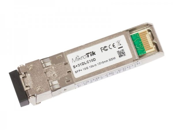 MikroTik s+31DLC10D network transceiver module Fiber optic SFP+ 1310 - Ricetrasmittente - Vetroresin