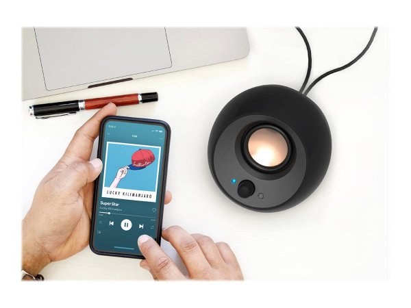 Creative Labs Pebble V3 Lautsprecher schwarz - Altoparlante - 17 KHz