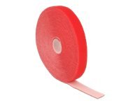 Delock Kabelbinder Klettverschluss 1x Rol rot