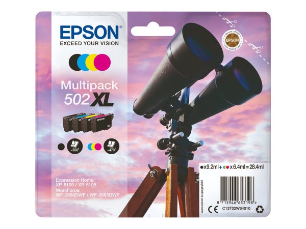 Epson 502XL Multipack - Pack - Originale - Cartuccia di inchiostro