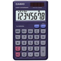 Casio SL-300VERA - Tasca - Calcolatrice con display - 8 cifre - Batteria/Solare - Viola