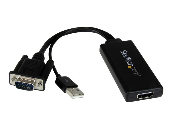 StarTech.com VGA-auf-HDMI-Adapter mit USB-Audio & -Stromversorgung - Mobiler VGA-auf-HDMI-Konverter