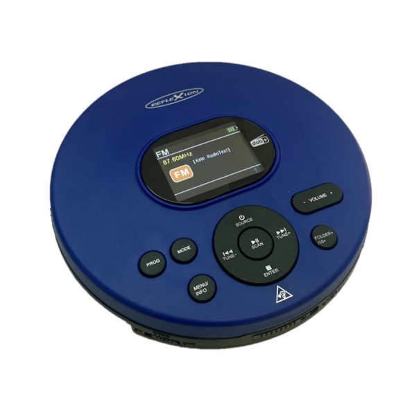 Reflexion PCD540DAB/BL Tragbarer CD-Player CD CD-R CD-RW MP3 Blau - Lettore cd
