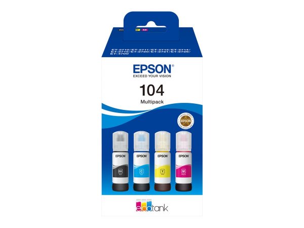 Epson 104 EcoTank 4-colour Multipack - Originale - Nero - Ciano - Magenta - Giallo - Epson - EcoTank