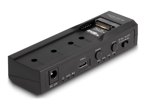 Delock USB Type-C Konverter für 1xM.2 NVMe SSD+ 1x SATA - Cavo - Digitale/dati