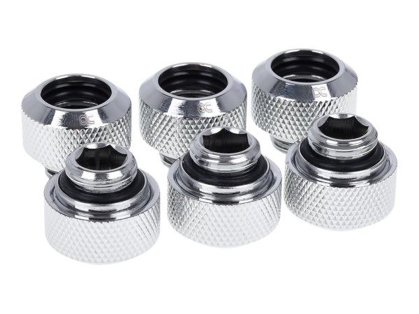 Alphacool 17376 - Cromo - Kit di montaggio - Liquido - Ottone - 1/4" - 16 mm