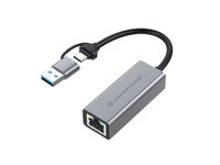 Conceptronic ABBY08G Gigabit USB 3.0 Netzwerkadapter - Adattatore - Digitale/dati