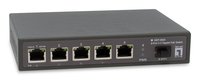 LevelOne 2.5 Gigabit PoE Switch -802.3af/at/bt -5-Port Outputs -1 x 10G/SFP+ -Power - Interruttore -