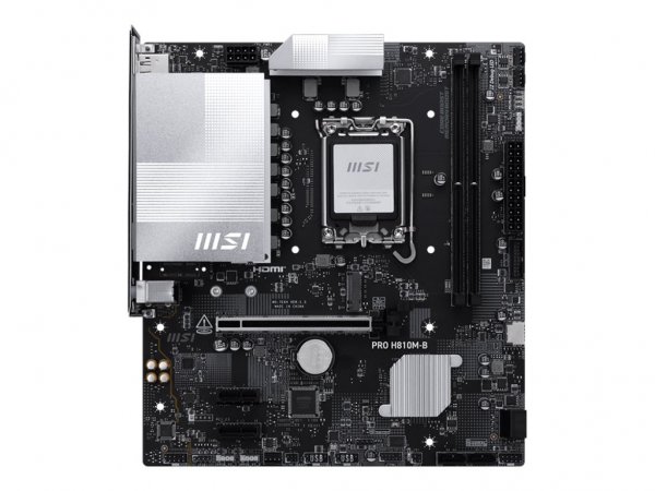 MSI Pro H810M-B LGA1851 mATX MB - Scheda madre - Intel Sockel 1851 (Core Ultra 100&200)