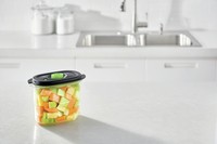 FoodSaver FFC023X Lebensmittelaufbewahrungsbehälter Oval Box 1.8 l Schwarz - Transparent 1