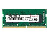 Transcend JM2666HSB-8G - 8 GB - 1 x 8 GB - DDR4 - 2666 MHz - 260-pin SO-DIMM