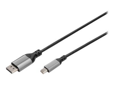 DIGITUS Cavo adattatore DisplayPort 8K - da mini DP a DP - 2 m - Mini DisplayPort - DisplayPort - Ma