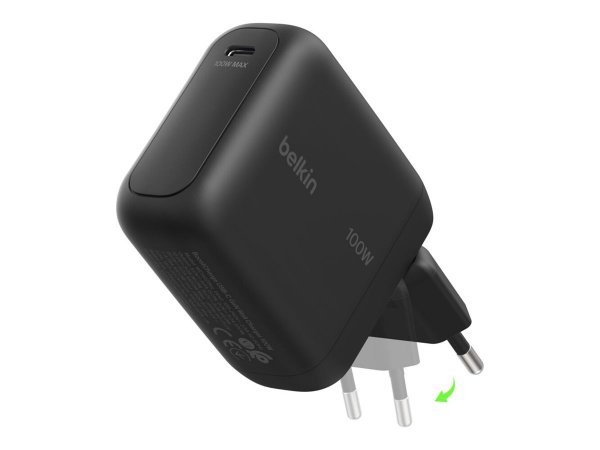 Belkin 1C GaN WALL CHARGER BK FOLD - Alimentazione elettrica - 100 W