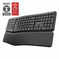 Trust Keyra Ergo Multi CONNECT wireless keyboard US - Tastiera - 111 tasti