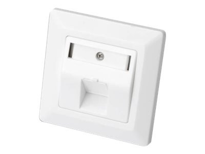 DIGITUS Leerdose für Keystone Module+ Rahmen 80x80+ Zentralplatte 50x50