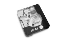 EK Water Blocks 3831109892343 - Blocco di acqua - Acrilico - Ottone - Nero - Argento - 3-pin - Sched