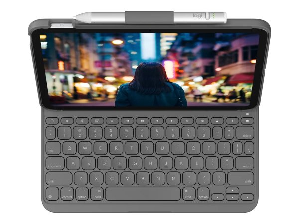 Logitech Slim Folio - AZERTY - Francese - 1,8 cm - 1 mm - Apple - Slim Folio per iPad (A16) A16 Slim