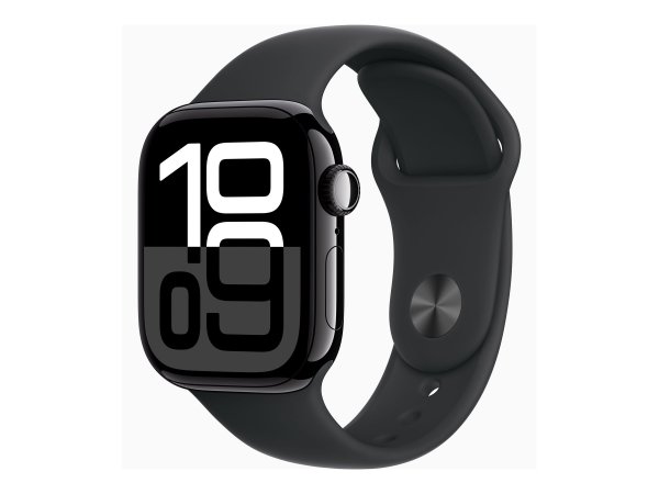 Apple Watch 10 GPS Alu Sport S/M diamantschwarz/schwarz