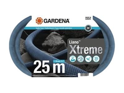 Gardena Liano Xtreme - Tubo rotondo per pistola ad acqua - 25 m - Blu - Grigio - Arancione