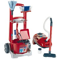 Theo Klein Vileda cleaning trolley + vakuum cleaner - Rosso
