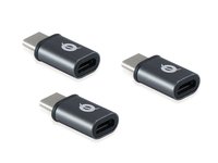 Conceptronic DONN05G - USB 2.0 Type-C - USB 2.0 Micro - Nero