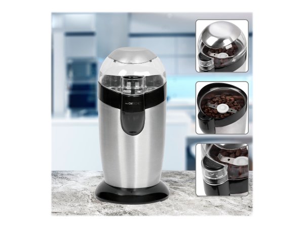 Clatronic KA 3733 - Macchina da caffè con filtro - 0,4 L - Caffè macinato - 750 W - Nero - Acciaio i