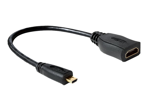 Delock HDMI Kabel Ethernet A -> micro D Bu/St - Cavo - Digitale/display/video