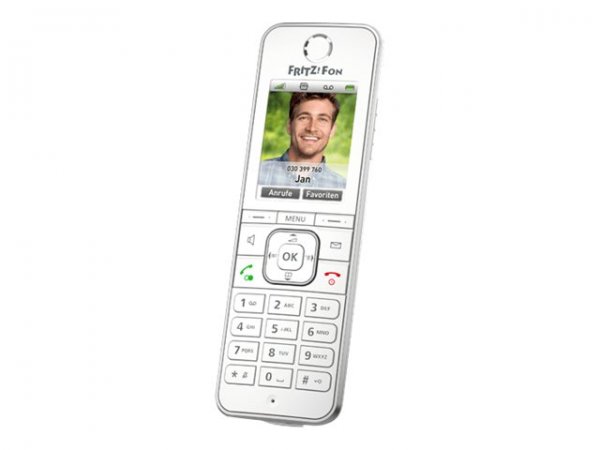 FRITZ! Fon C6 - Telefono DECT - Cornetta wireless - Telefono con vivavoce - 300 voci - Identificator