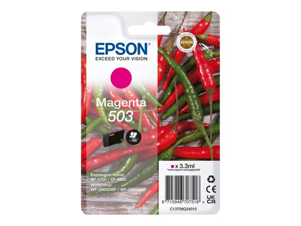 Epson 503 - Resa standard - 3,3 ml - 165 pagine - 1 pz - Confezione singola