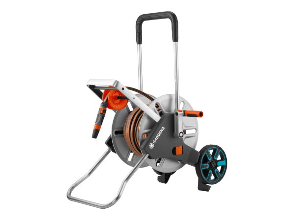 Gardena 18547-20 - Avvolgitubo multiposizione - Manuale - Funzionale - Nero - Acciaio inox - Metallo