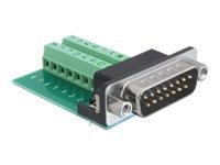 Delock Adapter Terminalblock Sub-D St. - Adattatore - Digitale/dati