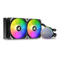 Sharkoon S70 rgb - Raffreddatore di liquidi tutto in uno - 12 cm - 600 Giri/min - 2000 Giri/min - 35