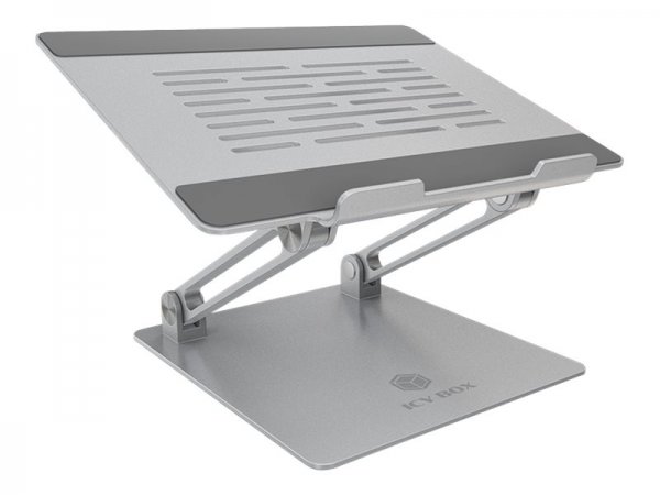 ICY BOX IB-NH300 - Supporto per computer portatile - Argento - Alluminio - Silicone - 43,2 cm (17")