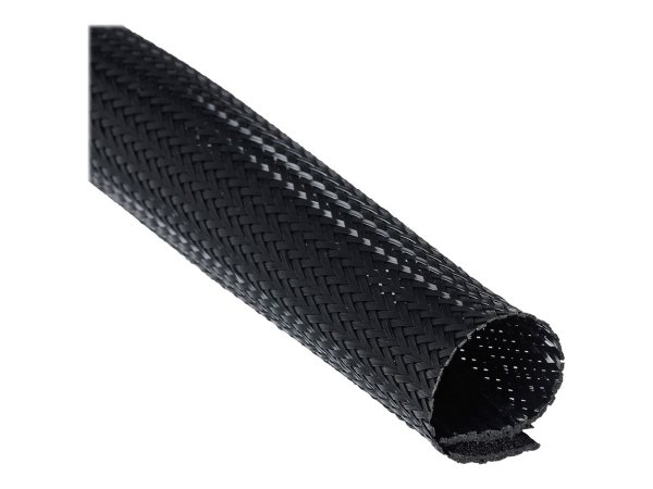 Helos Flexibler Kabelkanal mit Klettverschluss 2 m O 51 mm schwarz lose