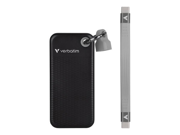 Verbatim Pocket - SSD - 2 TB - Schlüsselanhänger mit Kabelanschluss - extern (tr...