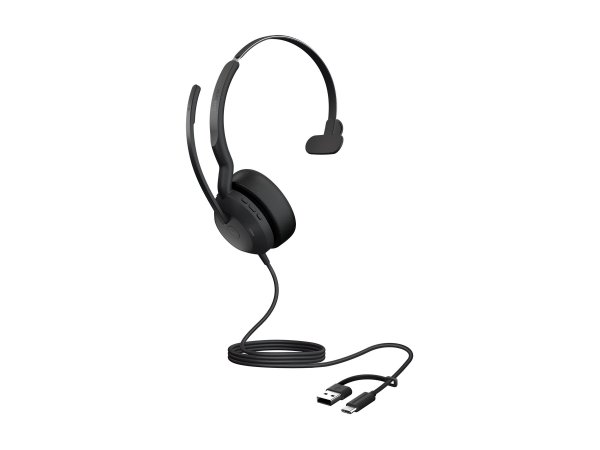 Jabra Evolve2 50 Usb-C/A Ms Mono w/o BT - Cuffia - 20 KHz