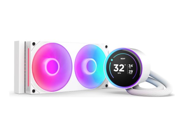 NZXT Wasserkühlung Kraken Elite 240 RGB Weiß - 30 dB - AMD socket AM4 (Ryzen)