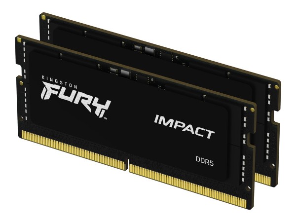 Kingston FURY 32 GB 6400 MT/s DDR5 CL38 SODIMM (Kit da 2) Impact XMP - 32 GB - 2 x 16 GB - DDR5 - 26