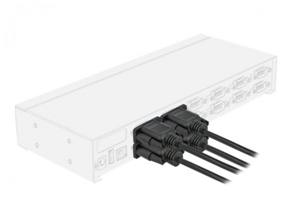 Delock Cavo seriale RS-232 D-Sub9 maschio per femmina 3 m - 3 m - Sub-D9 - Sub-D9 - Dritto - Dritto