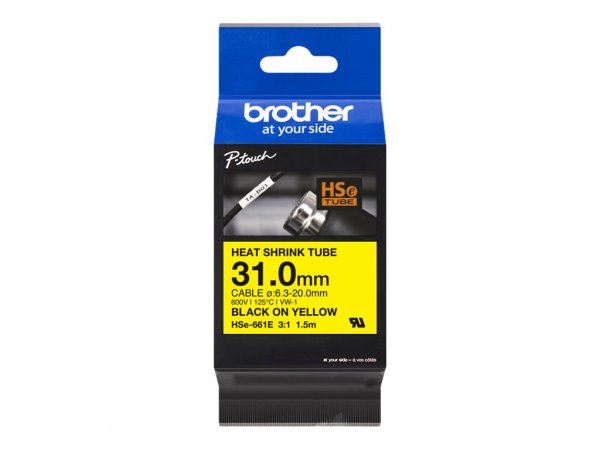 Brother HSe-661E - Giallo - Cina - Brother - PT-D800W PT-P900W PT-P950NW - 69 mm - 178 mm