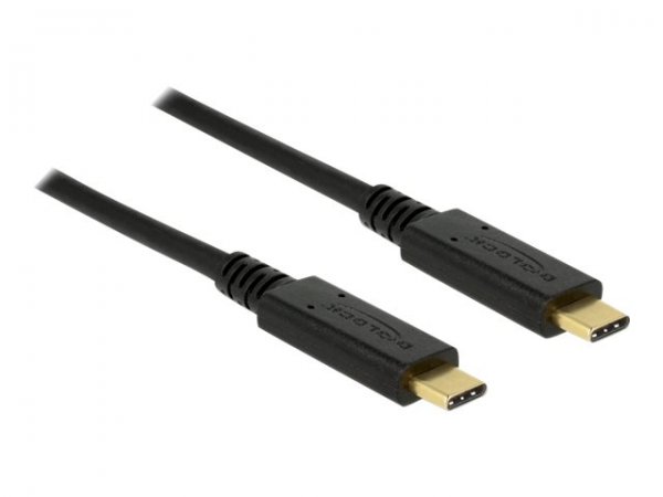 Delock 83661 - 1 m - USB C - USB C - USB 3.2 Gen 2 (3.1 Gen 2) - 10 Gbit/s - Nero
