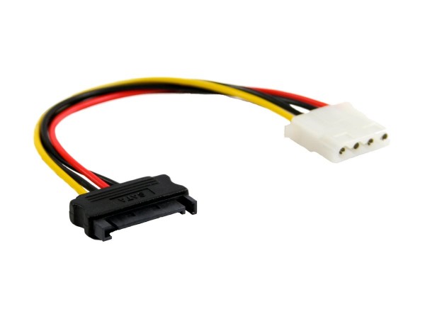 InLine Cavo adattatore di alimentazione - 1x 5,25" F a SATA 15pin - 0,15m