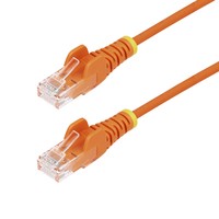 StarTech.com Orange Slim Cat6 Ethernet Cable - Cavo - Rete