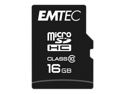 EMTEC ECMSDM16GHC10CG - 16 GB - MicroSD - Classe 10 - 20 MB/s - 12 MB/s