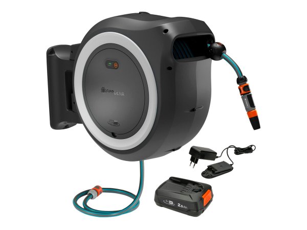 Gardena Akku-Wand-Schlauchbox PowerRoll XXL 18V Set 40 m