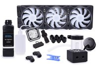 Alphacool 11990 - Blocco di acqua - 12 cm - Nero - Grigio - Trasparente