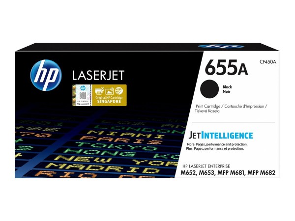 HP Color LaserJet 655A - Unità toner Originale - Nero - 12500 pagine